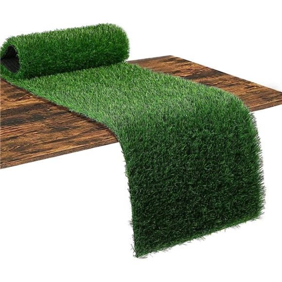 Grass Table Runner 12 x 36 Inch, Green Artificial Tabletop Decor for Wedding - Picture 1 of 6